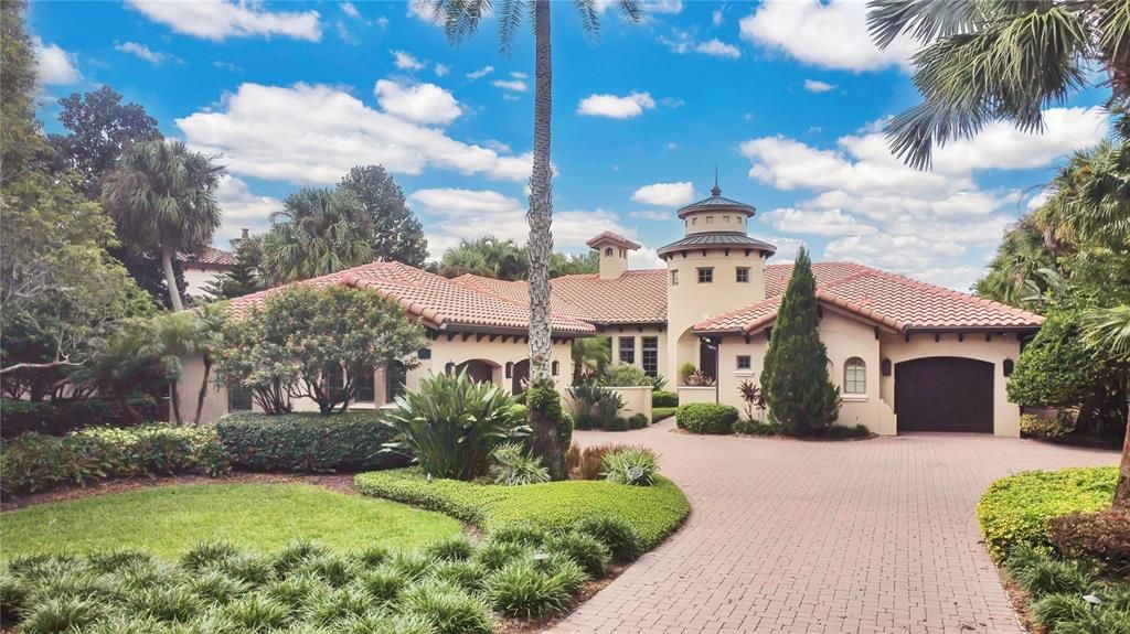 Attached, Backyard, Exterior, Facade, Mediterranean