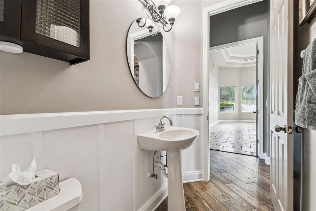 Bathroom, Interior, Wood Texture Flooring
