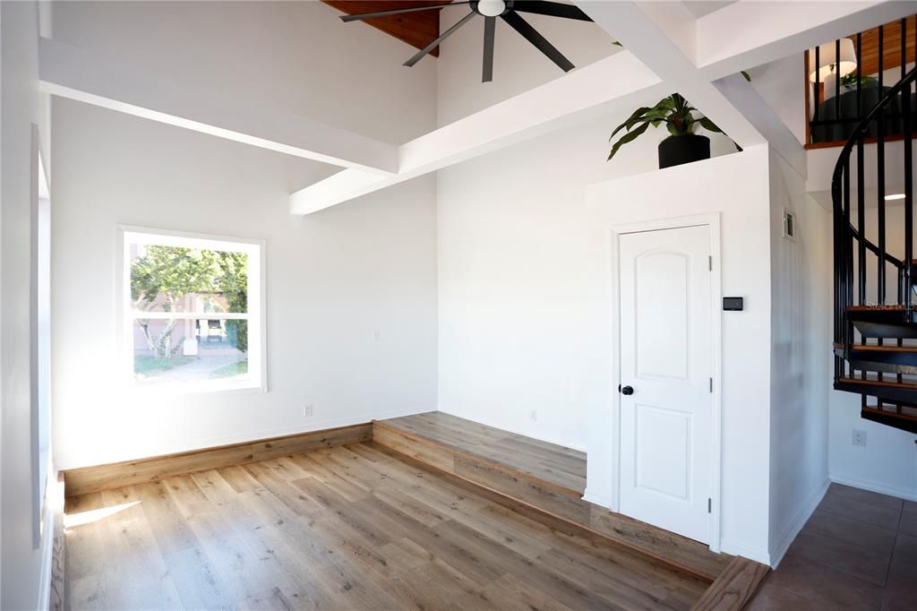 Empty room, Interior, Wood Texture Flooring