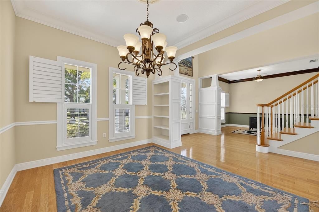 Chandelier, Interior, Wood Texture Flooring