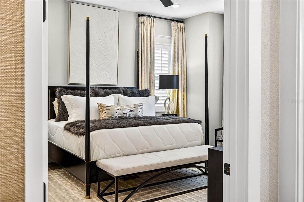 Bedroom, Interior, Recessed Lighting