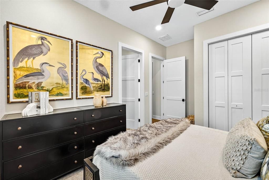 Bedroom, Interior, Recessed Lighting