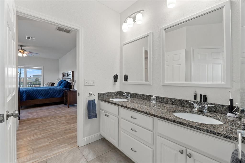 Bathroom, Bedroom, Dual Sink Vanities, Interior, Wood Texture Flooring