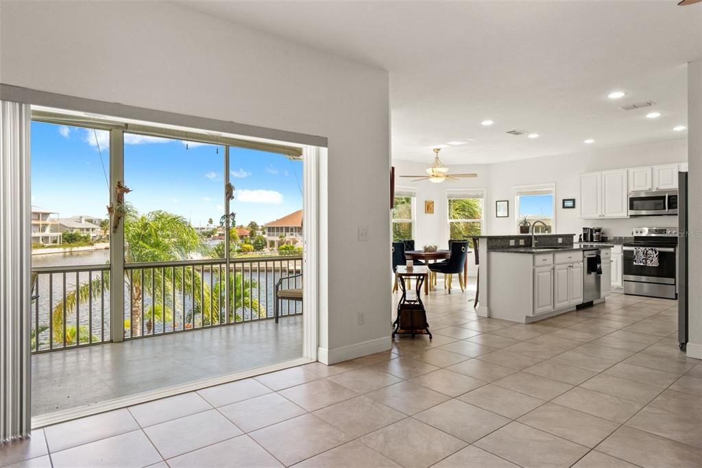 Dining room, Interior, Kitchen, Recessed Lighting, Stainless Steel Appliances