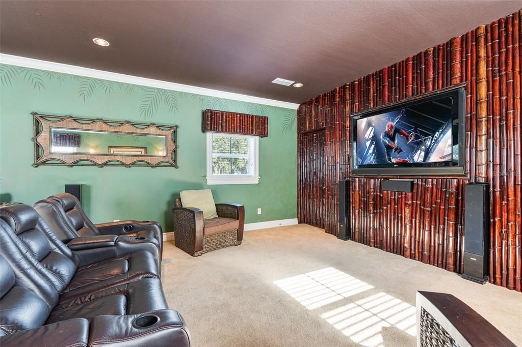 Home Theatre Room, Interior, Recessed Lighting, Theatre Room