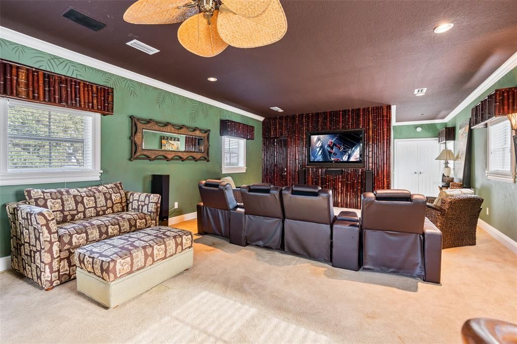 Home Theatre Room, Interior, Living room, Recessed Lighting, Theatre Room