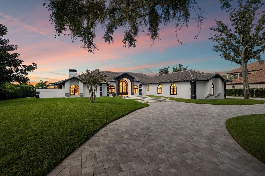 Backyard, Exterior, Facade, Spanish Mediterranean