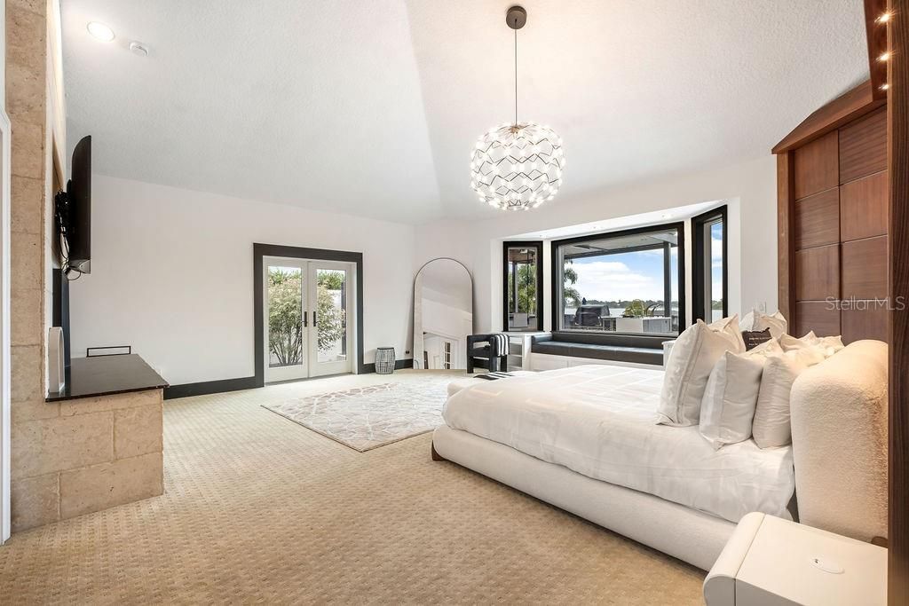 Bedroom, Interior, Pendant Lights, Recessed Lighting