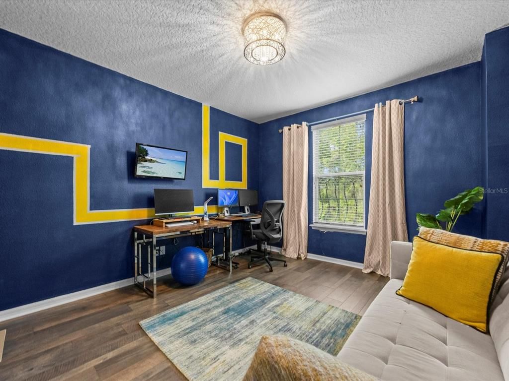 Home Office, Interior, Wood Texture Flooring