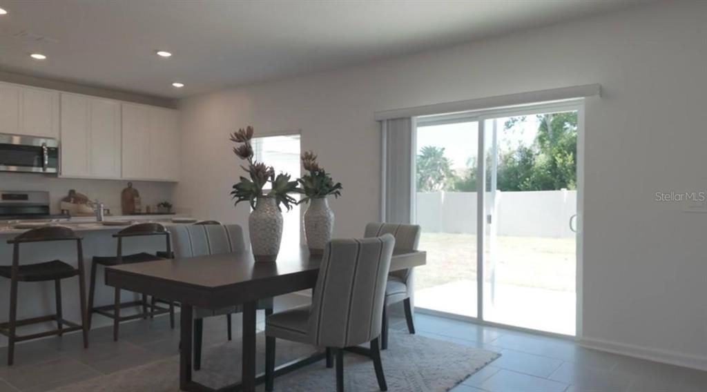 Dining room, Interior, Kitchen, Recessed Lighting