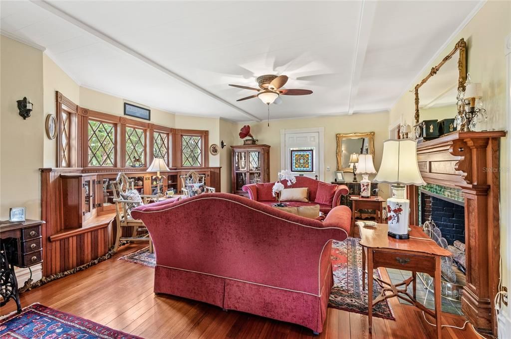 Fireplace, Interior, Living room, Wood Texture Flooring