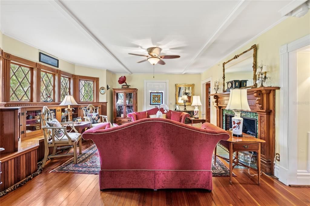 Fireplace, Interior, Living room, Wood Texture Flooring