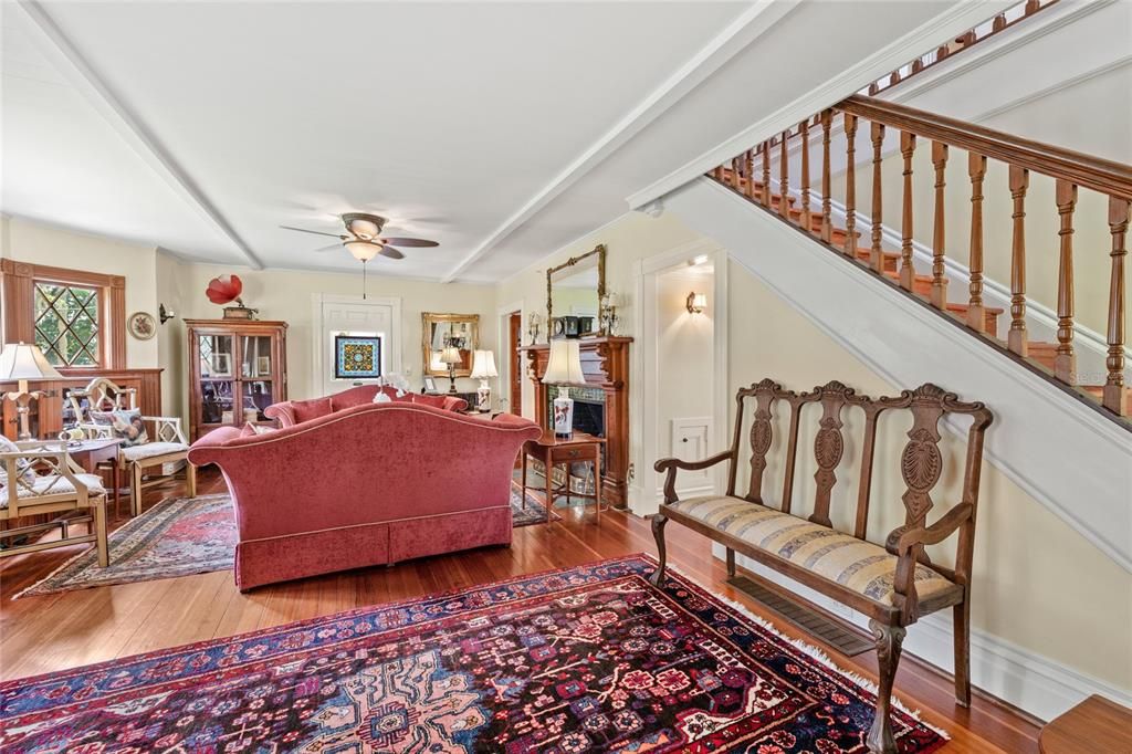 Fireplace, Interior, Living room, Wood Texture Flooring