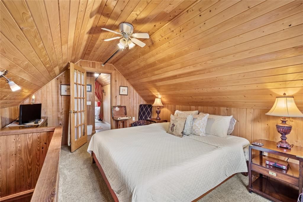 Bedroom, Interior, Wooden Ceilings, Wooden Walls
