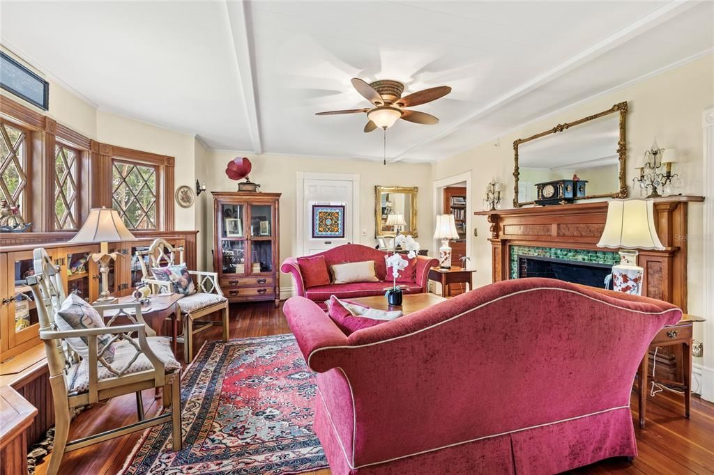 Fireplace, Interior, Living room, Wood Texture Flooring