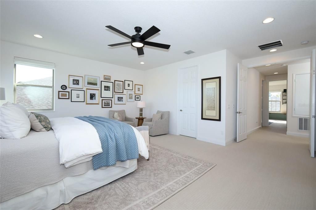 Bedroom, Interior, Recessed Lighting