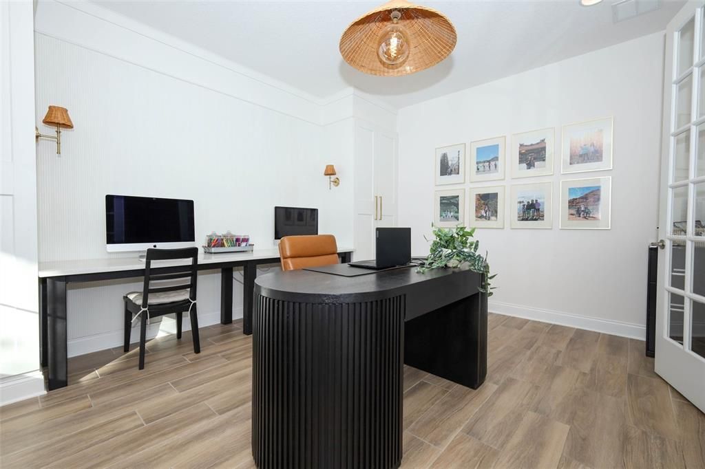 Home Office, Interior, Wood Texture Flooring