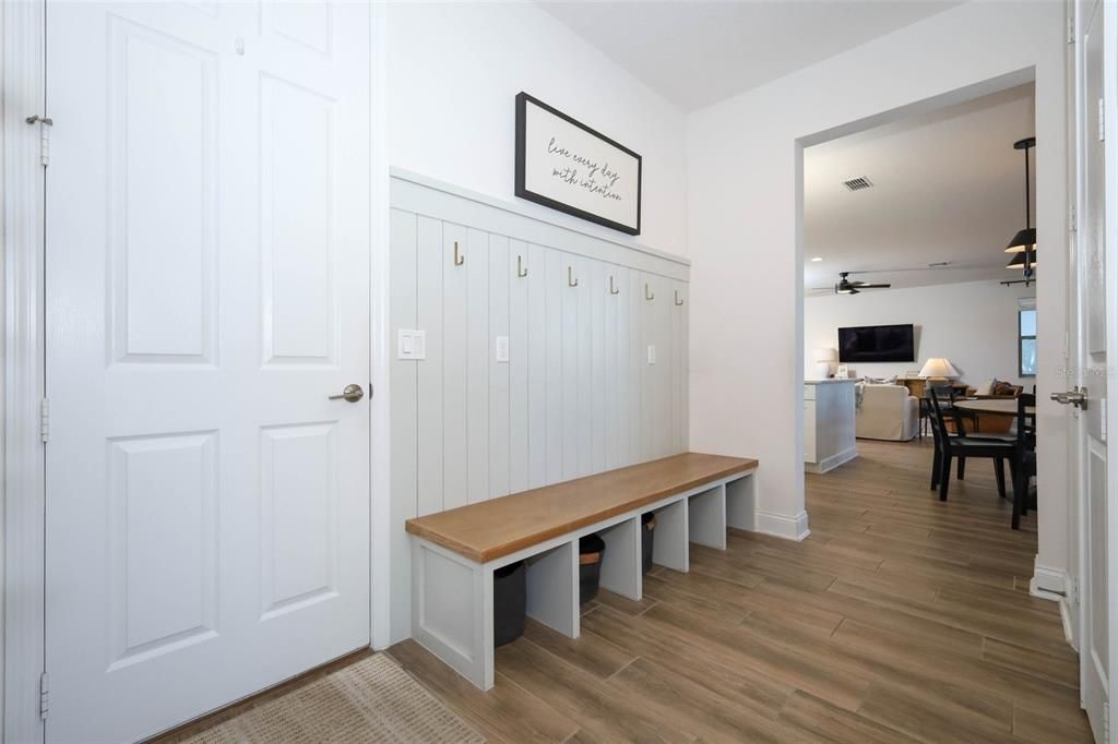 Dining room, Interior, Pendant Lights, Recessed Lighting, Wood Texture Flooring