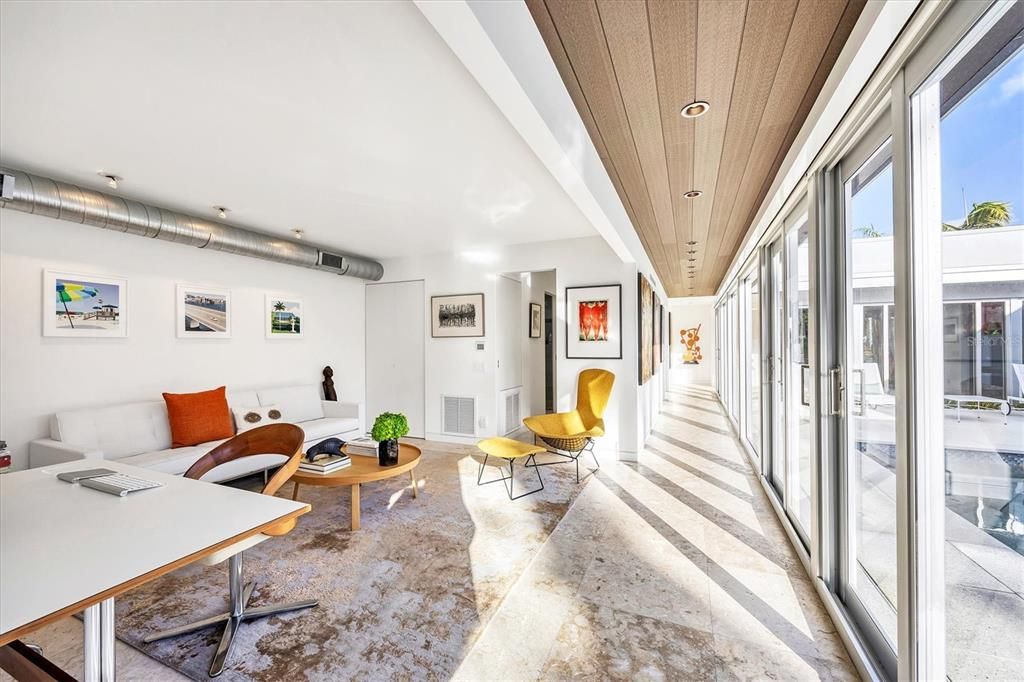 Interior, Living room, Recessed Lighting