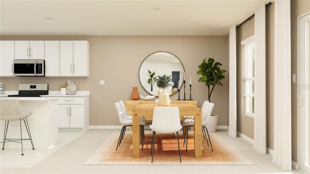 Dining room, Interior, Kitchen
