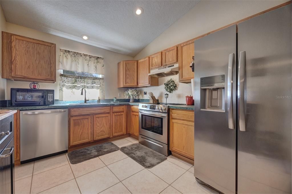 Interior, Kitchen, Recessed Lighting, Stainless Steel Appliances