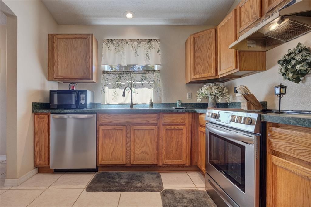 Interior, Kitchen, Recessed Lighting, Stainless Steel Appliances