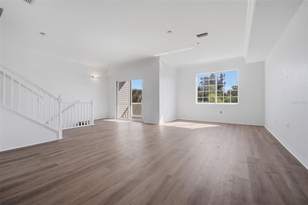 Empty room, Interior, Wood Texture Flooring