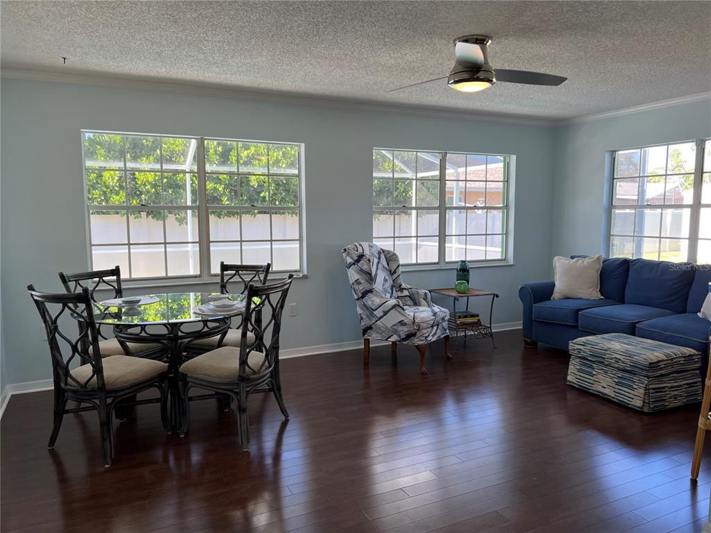 Dining room, Interior, Wood Texture Flooring