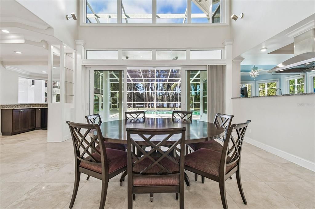 Dining room, Interior, Recessed Lighting