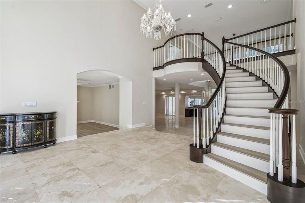 Chandelier, Interior, Recessed Lighting