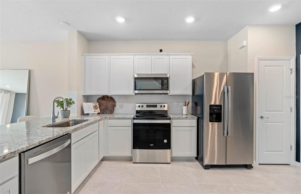 Interior, Kitchen, Recessed Lighting, Stainless Steel Appliances