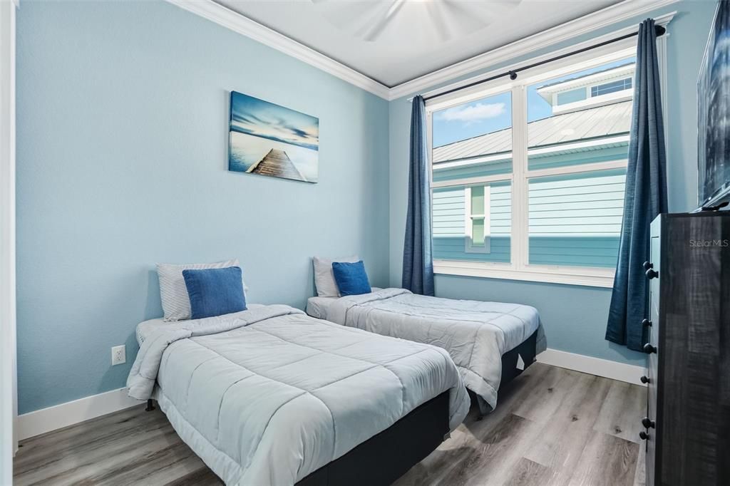 Bedroom, Interior, Water, Wood Texture Flooring