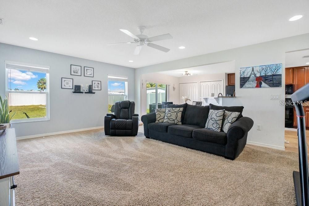 Interior, Living room, Recessed Lighting