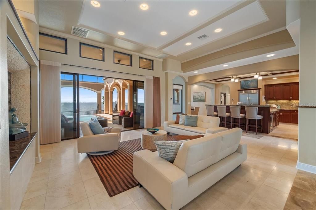 Interior, Kitchen, Living room, Recessed Lighting, Water