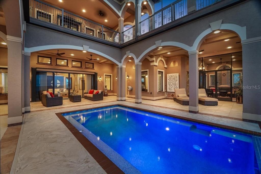 Interior, Pool, Recessed Lighting