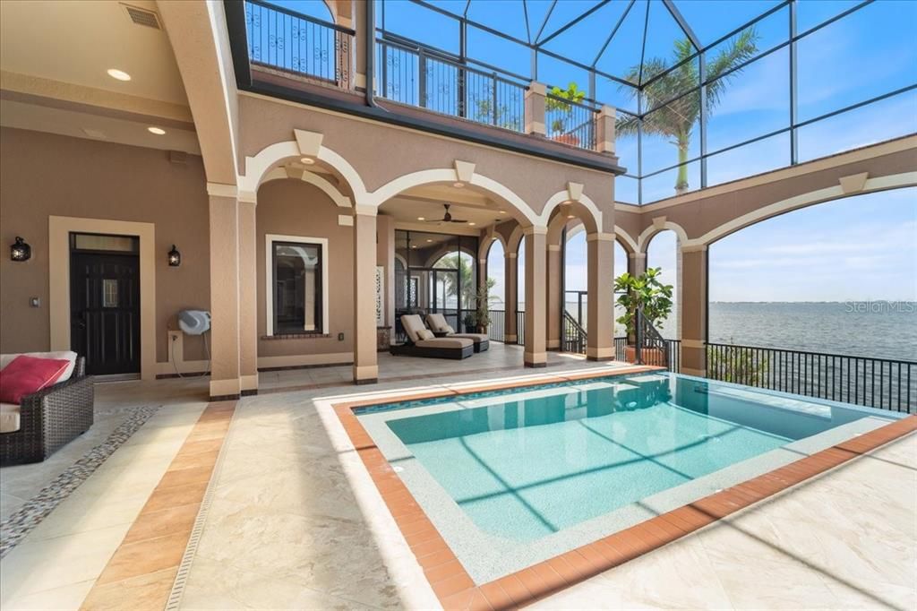 Glass Ceilings, Interior, Pool, Recessed Lighting, Sun Room, Water