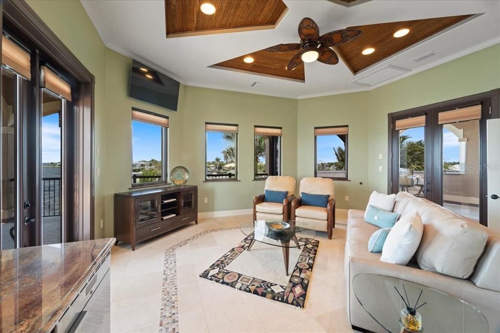 Interior, Living room, Recessed Lighting