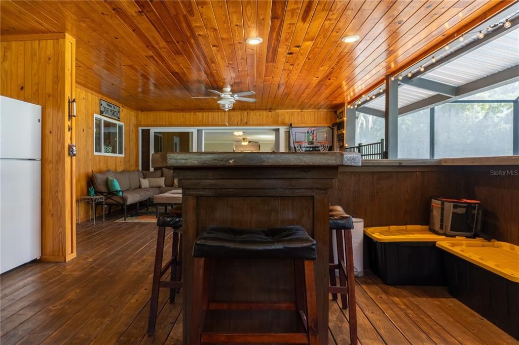 Interior, Recessed Lighting, Wooden Ceilings, Wood Texture Flooring, Wooden Walls