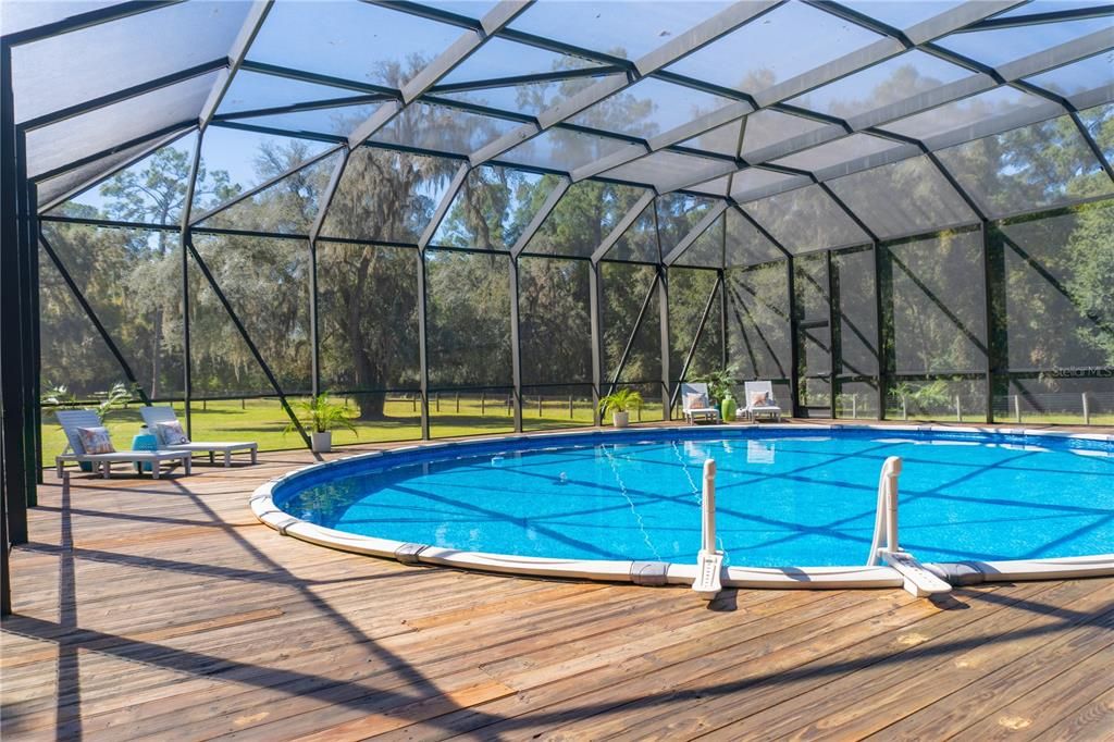 Glass Ceilings, Interior, Pool, Sun Room, Wood Texture Flooring