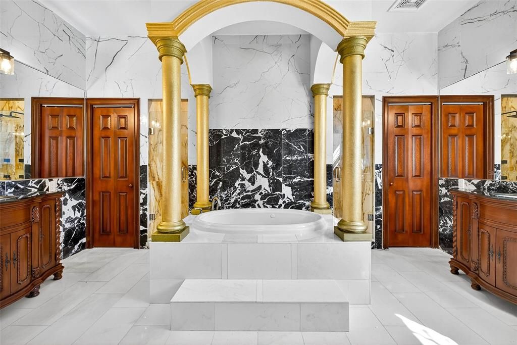 Bathroom, Interior, Marble Walls