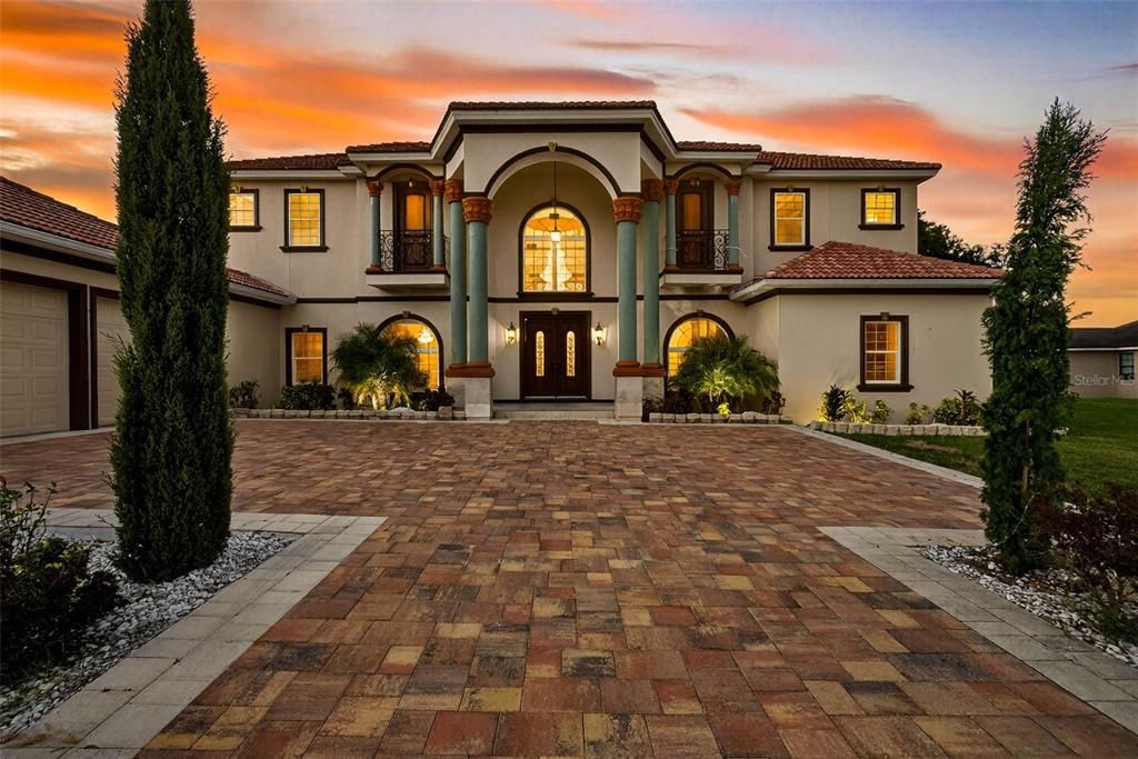 Backyard, Exterior, Facade, Mediterranean