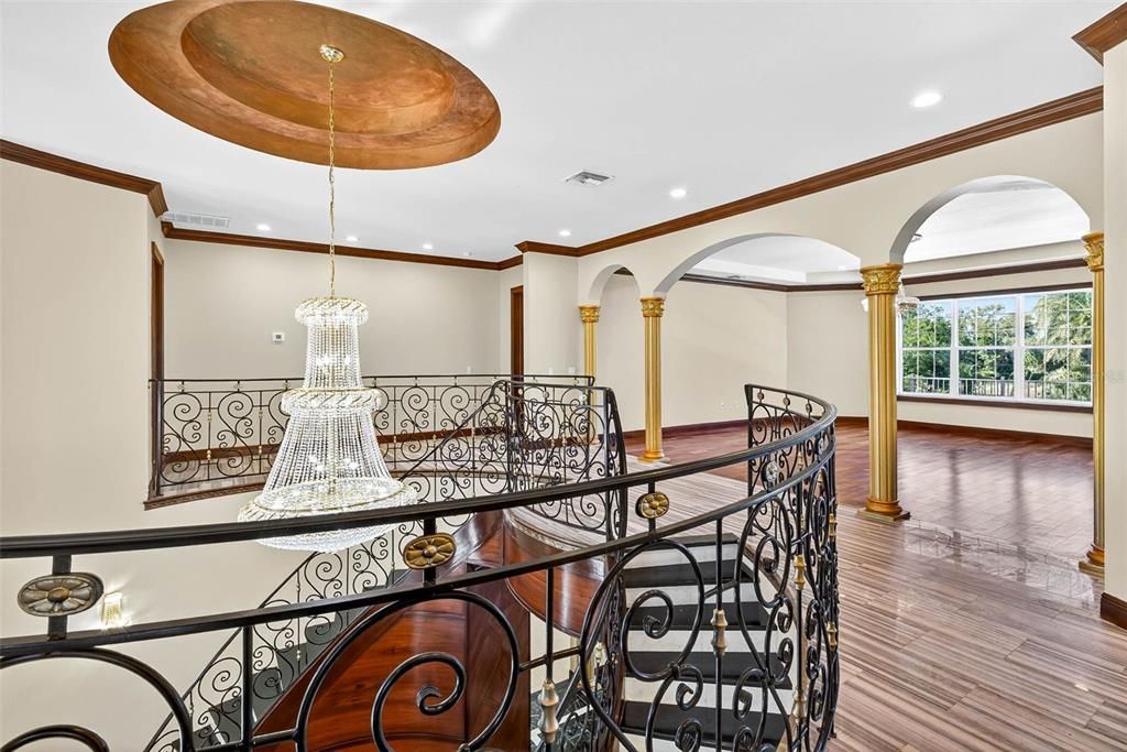 Chandelier, Interior, Recessed Lighting, Wood Texture Flooring