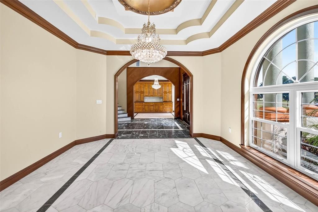 Chandelier, Interior, Marble