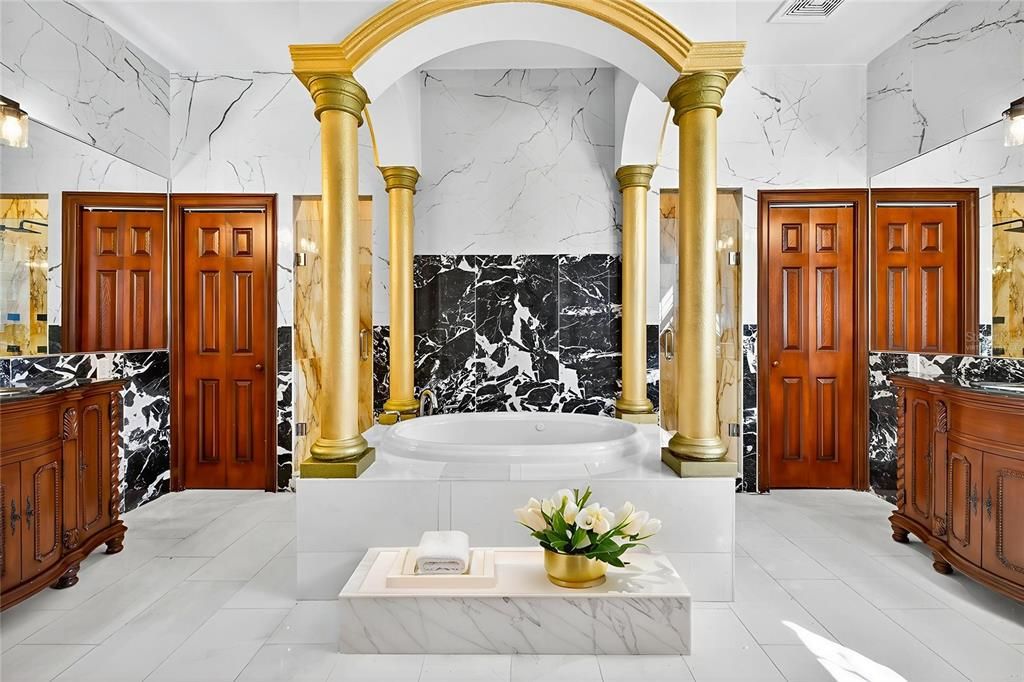 Bathroom, Interior, Marble, Marble Walls