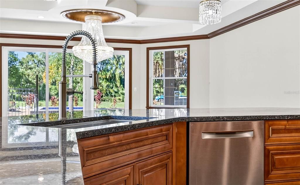 Chandelier, Interior, Recessed Lighting