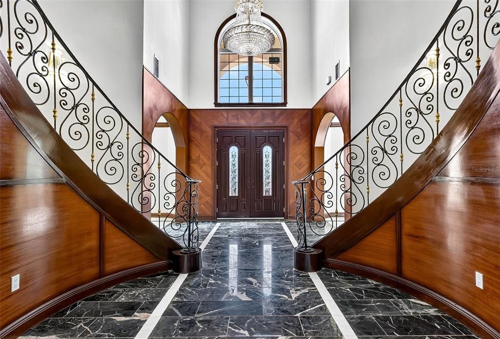 Chandelier, Interior, Marble