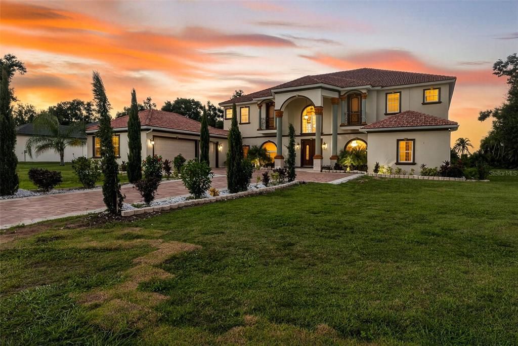 Backyard, Exterior, Facade, Mediterranean