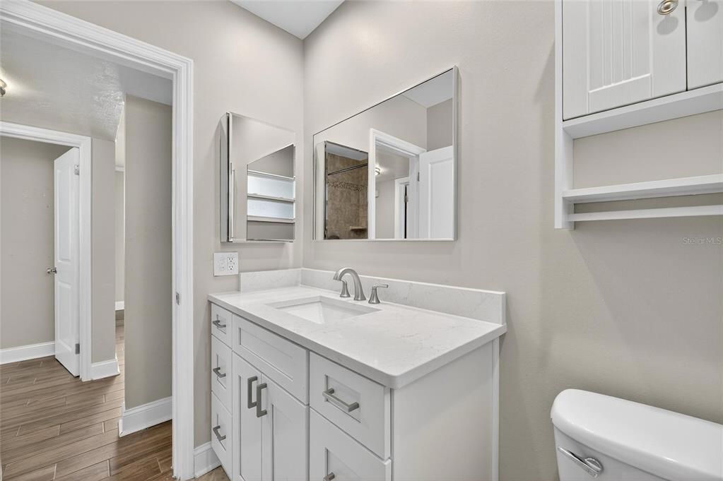 Bathroom, Interior, Wood Texture Flooring