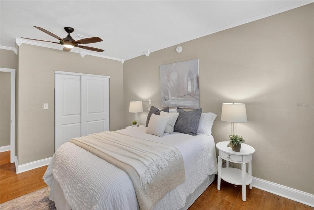 Bedroom, Interior, Wood Texture Flooring