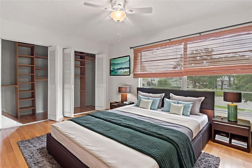 Bedroom, Interior, Wood Texture Flooring